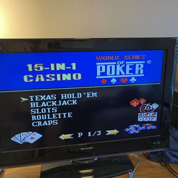 World Series of Poker 15-in-1 Casino TV Plug It & Play Arcade - Picture 4 of 5